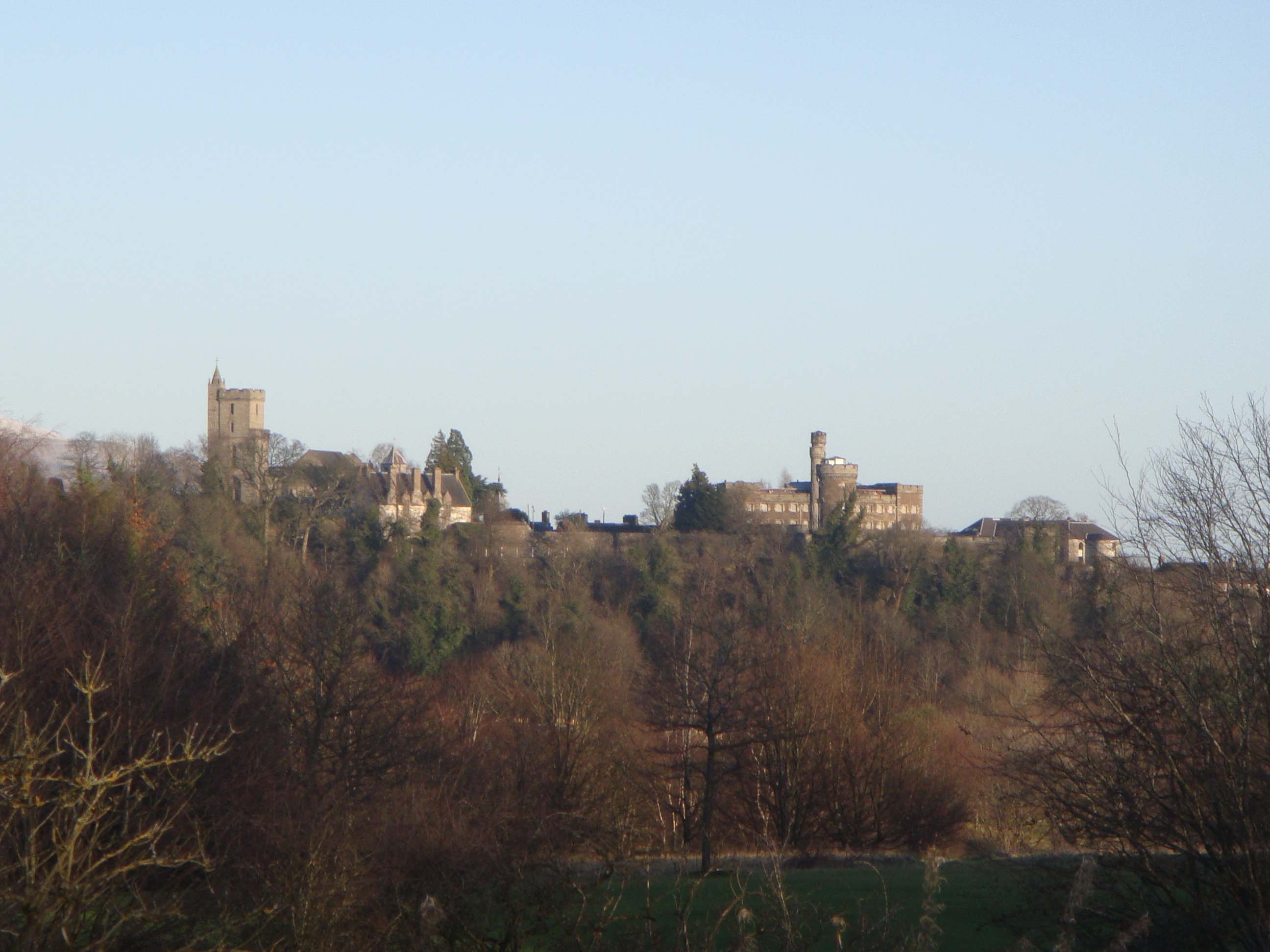 The Holy Rude and Stirling Old Town Jail from the King's Park view