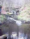 waterfall on touch burn, cambusbarron near stirling