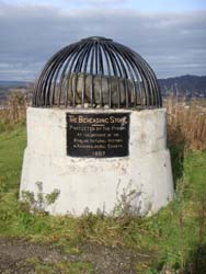 beheading stone at the gowan hill near stirling castle image